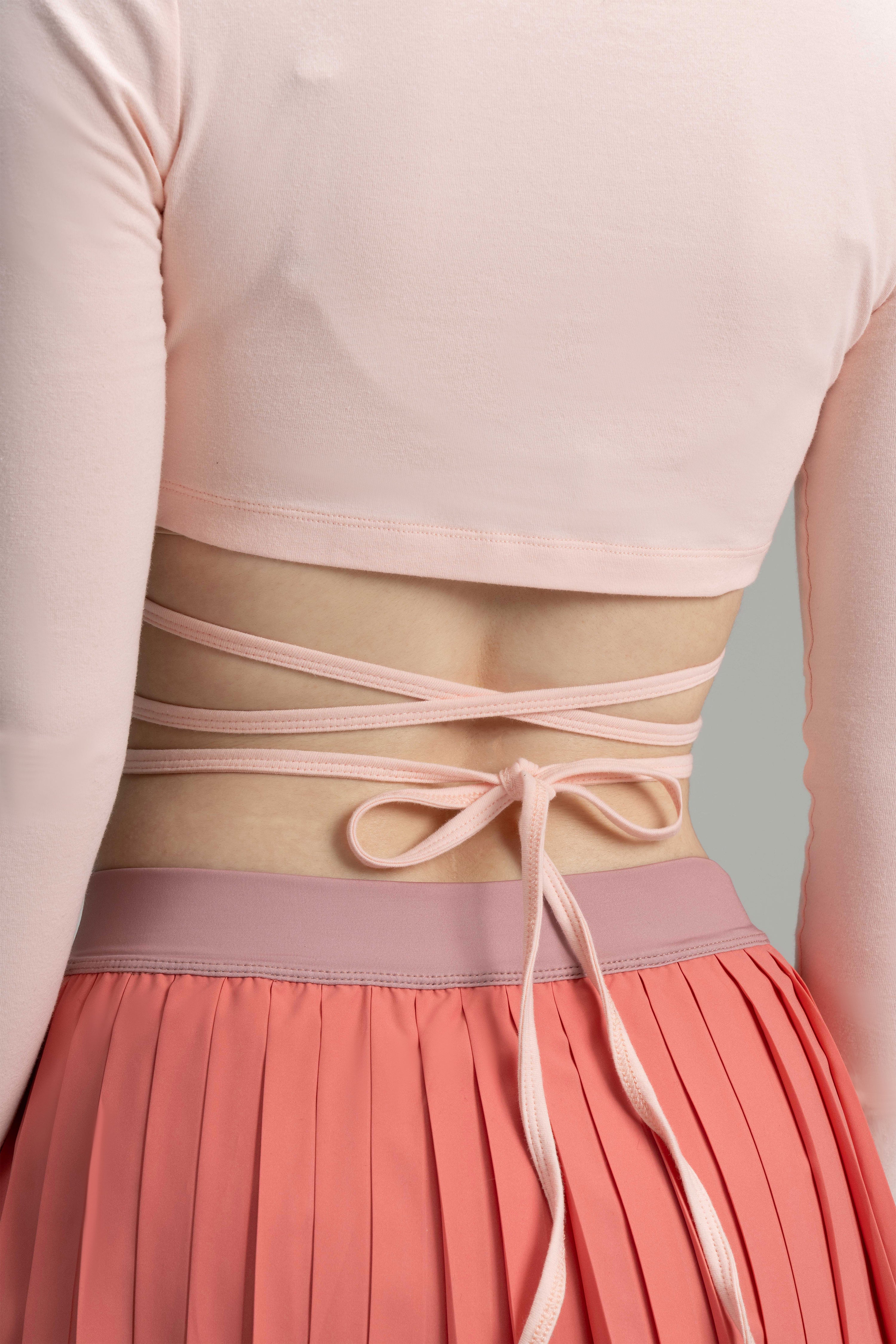 Ribbon Wrap Crop Cardigan