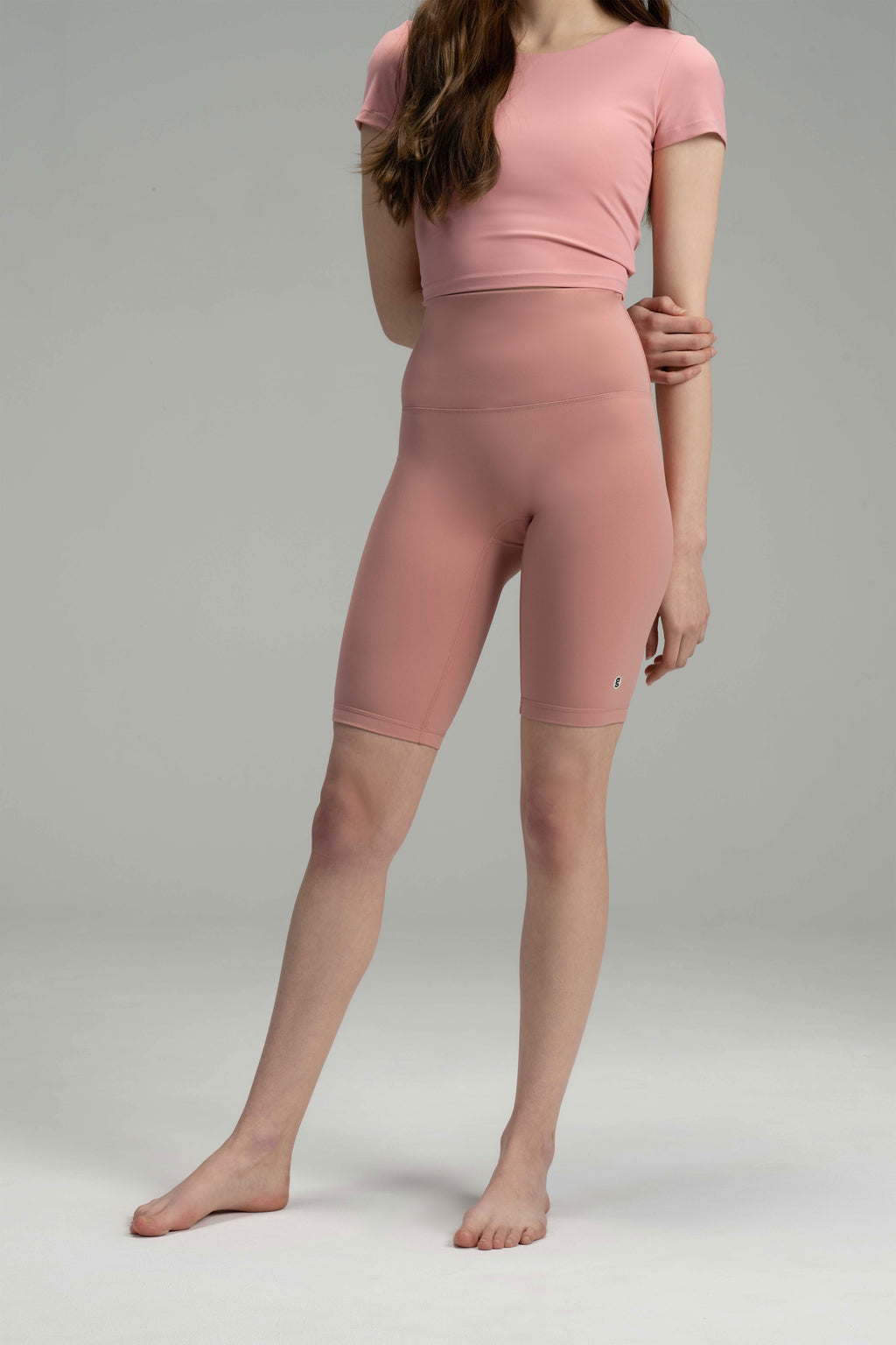 SculptFit Thigh-Length Biker Shorts
