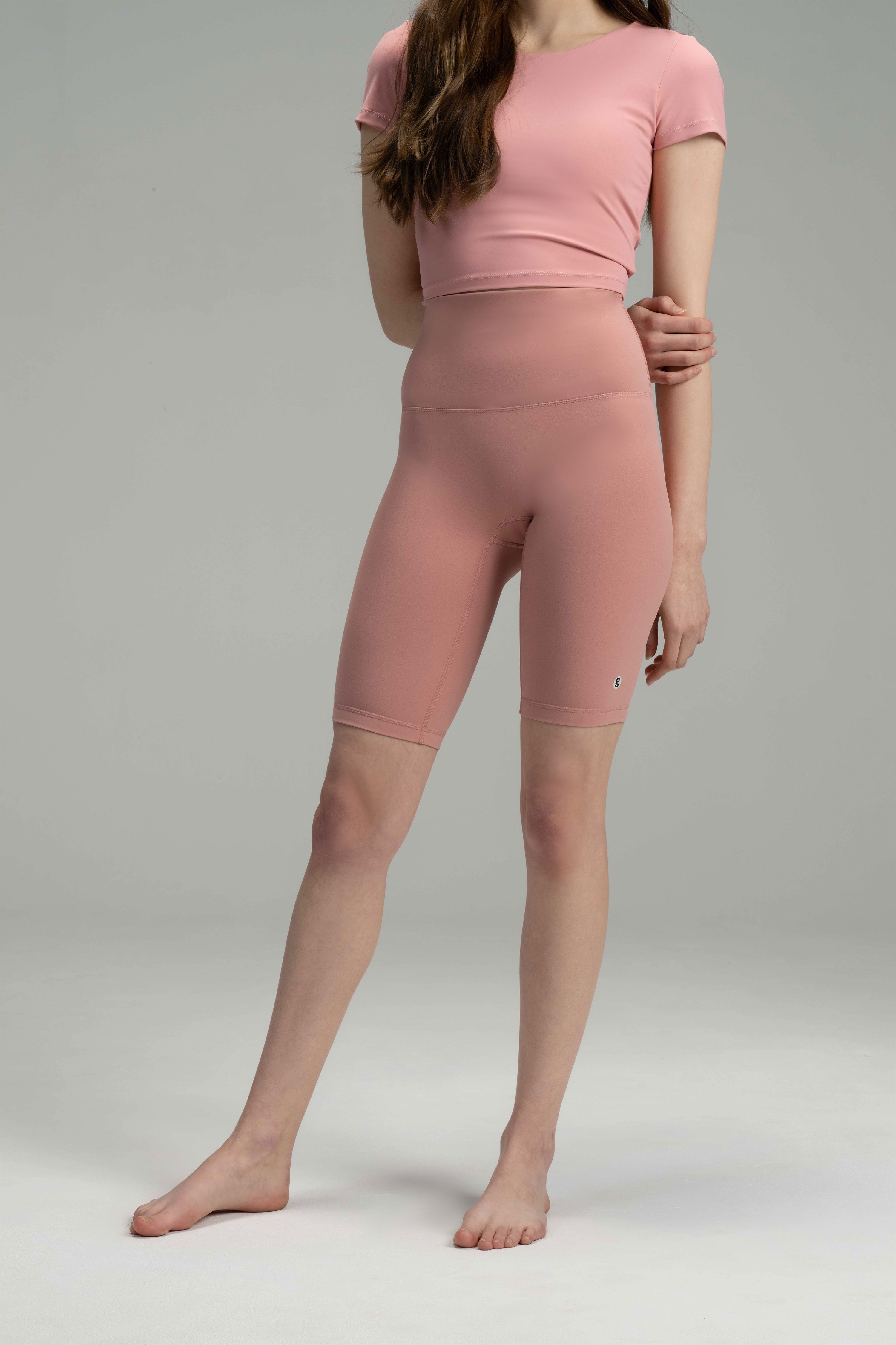 SculptFit Thigh-Length Biker Shorts