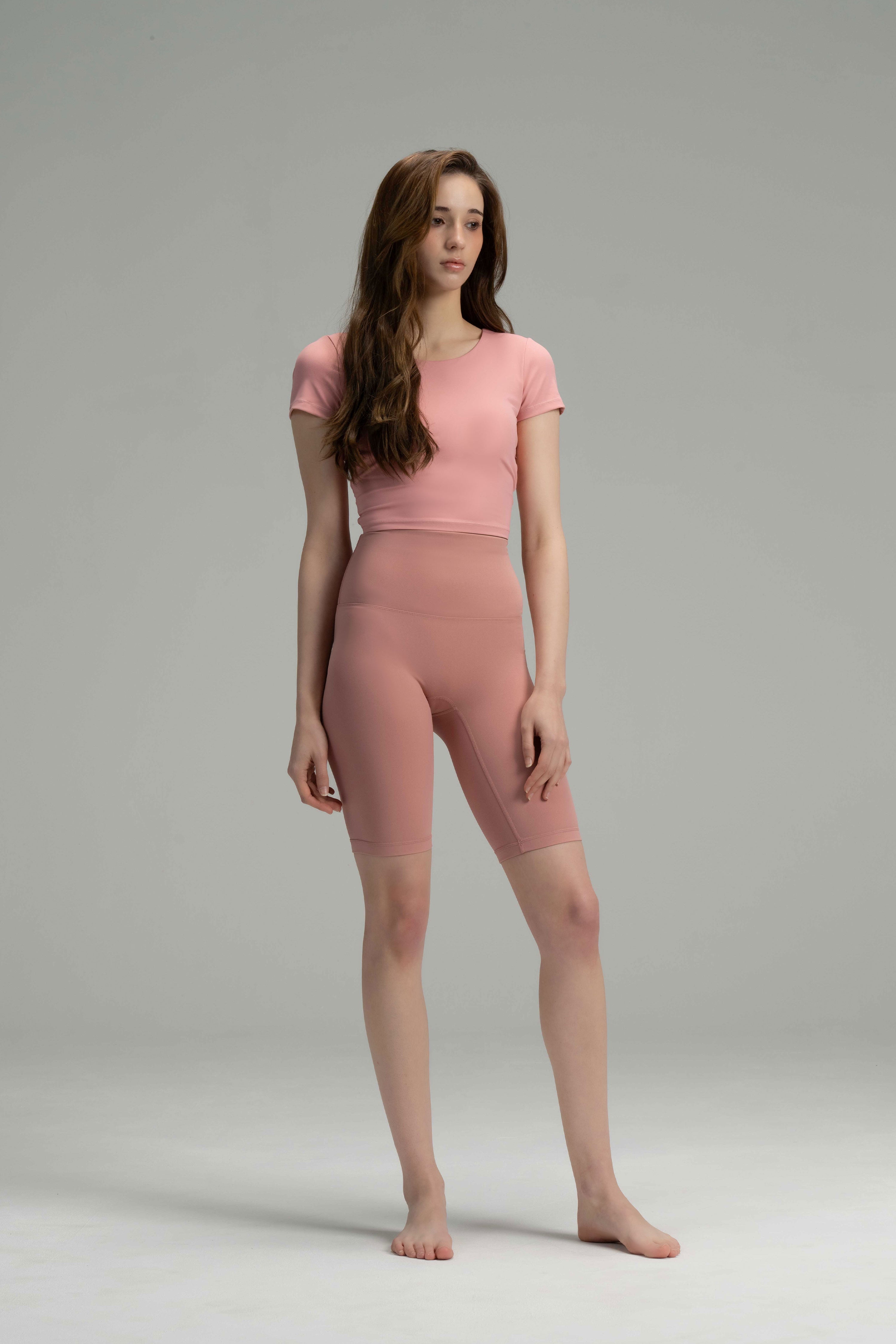 SculptFit Thigh-Length Biker Shorts